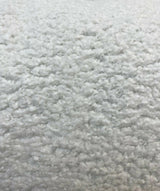 Italian Faux Sheepskin Polyester Fabric - White Sterling, 60" Width (1 Yard)