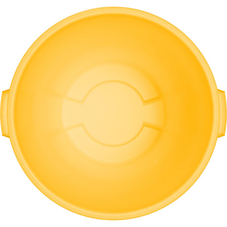 Carlisle Bronco Yellow Round Waste Container, 32 Gallon