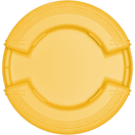 Carlisle Bronco Yellow Round Waste Container, 32 Gallon