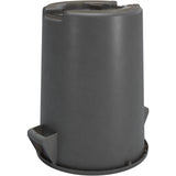 Carlisle Bronco Gray Round Waste Container, 32 Gallon
