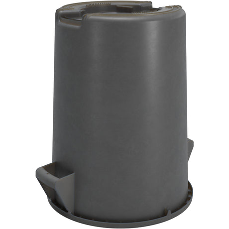 Carlisle Bronco Gray Round Waste Container, 32 Gallon
