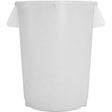Carlisle Bronco White Round Waste Container, 44 Gallon