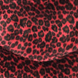 Baby Cheetah Red Velboa Fur Cheetah Animal Short Pile Fabric,