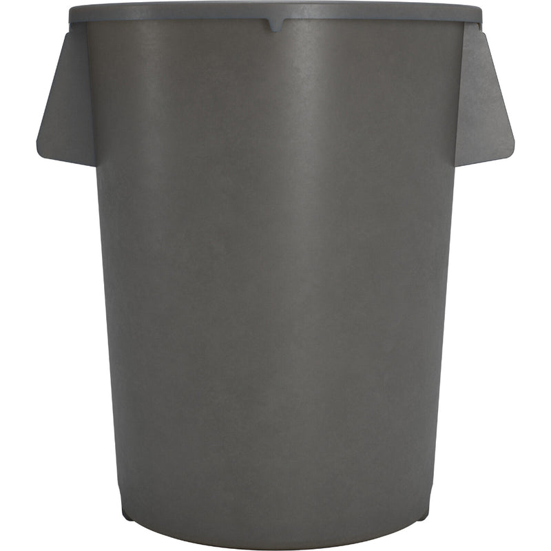 Carlisle Bronco Gray Round Waste Container, 55 Gallon