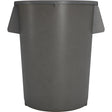Carlisle Bronco Gray Round Waste Container, 55 Gallon