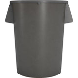 Carlisle Bronco Gray Round Waste Container, 55 Gallon
