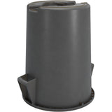 Carlisle Bronco Gray Round Waste Container, 55 Gallon
