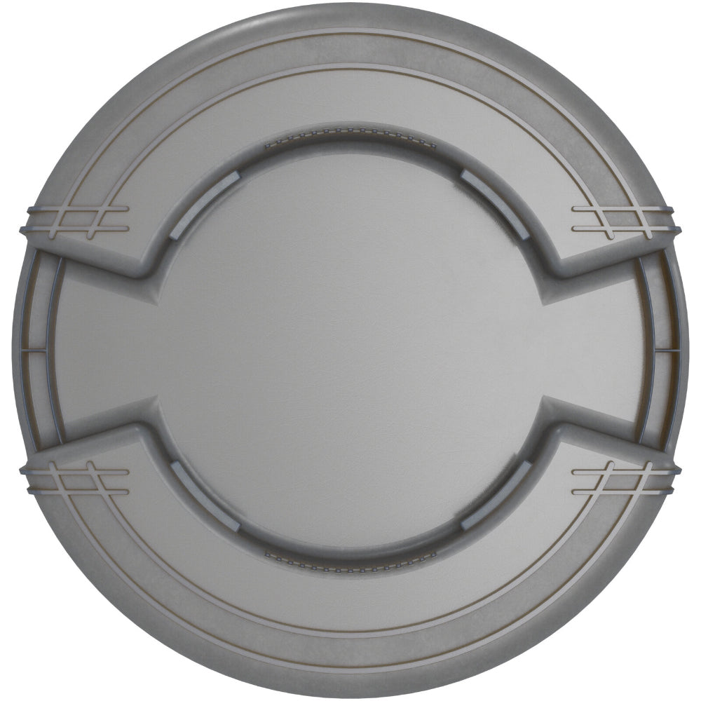 Carlisle Bronco Gray Round Waste Container, 55 Gallon