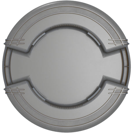 Carlisle Bronco Gray Round Waste Container, 55 Gallon