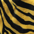 Zebra Yellow Big Stripe Velboa Fur Zebra Animal Short Pile Fabric,