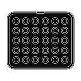 Pavoni Cookmatic PIASTRA-2 Round Plate, 30 Cavities