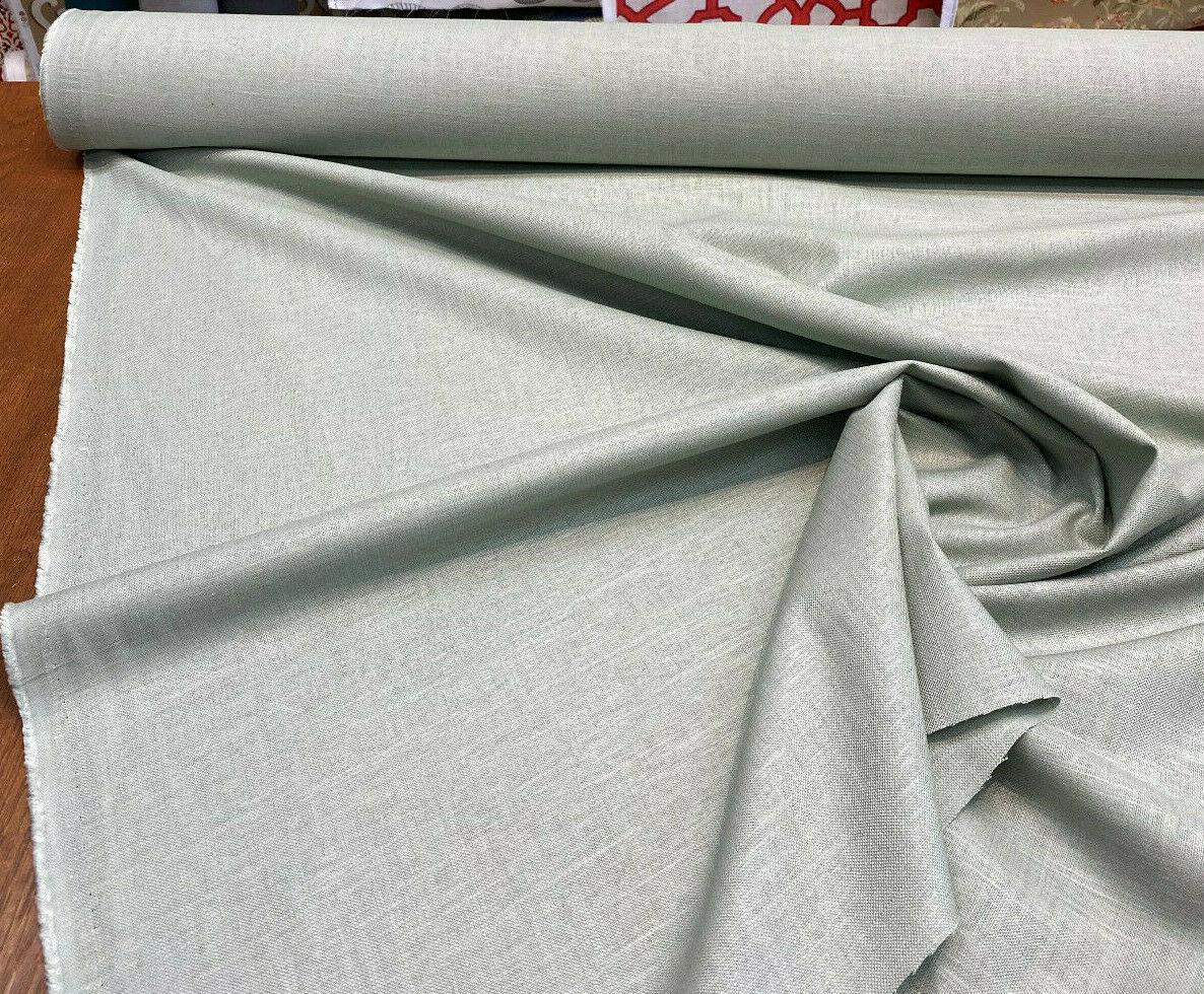 Jefferson Linen Linen Rayon Fabric - Sage Light Green, Woven, 54" Width (By The Yard)