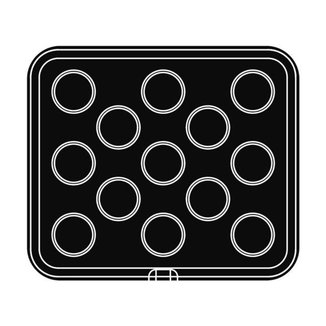 Pavoni Cookatic PIASTRA-24 Round Plate, 13 Cavities