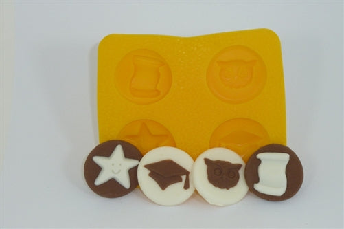 Graduation Assortment Flexible Chocolate Mold - CM148