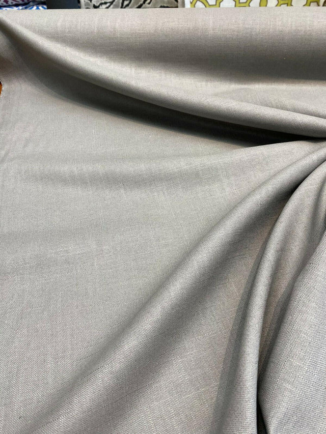 Jefferson Linen Linen Fabric - Flint Gray, Woven, 54" Width (By The Yard)