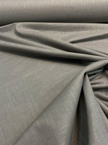 Jefferson Linen Linen Fabric - Flint Gray, Woven, 54" Width (By The Yard)