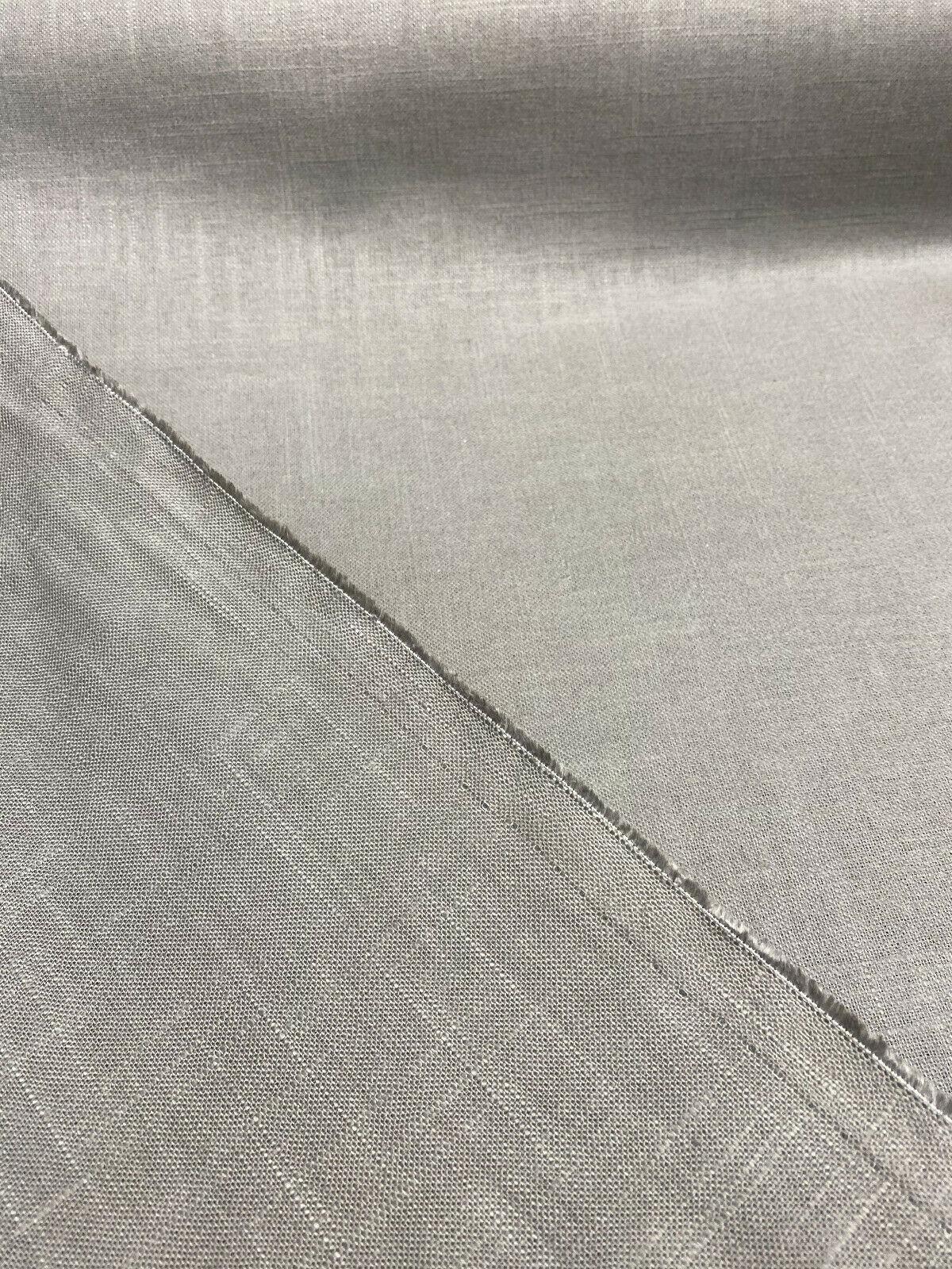 Jefferson Linen Linen Fabric - Flint Gray, Woven, 54" Width (By The Yard)