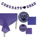 152 Pieces Graduation Party Solid Color Disposable Tableware Kit for 25 Guests