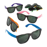 Vibrant Cool Neon Plastic Sunglasses for Adults - 12 Pc.