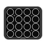Pavoni Cookmatic PIASTRA-56 Round Plates, 16 Cavities
