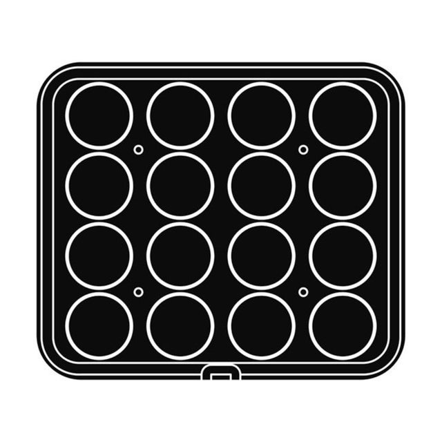 Pavoni Cookmatic PIASTRA-56 Round Plates, 16 Cavities