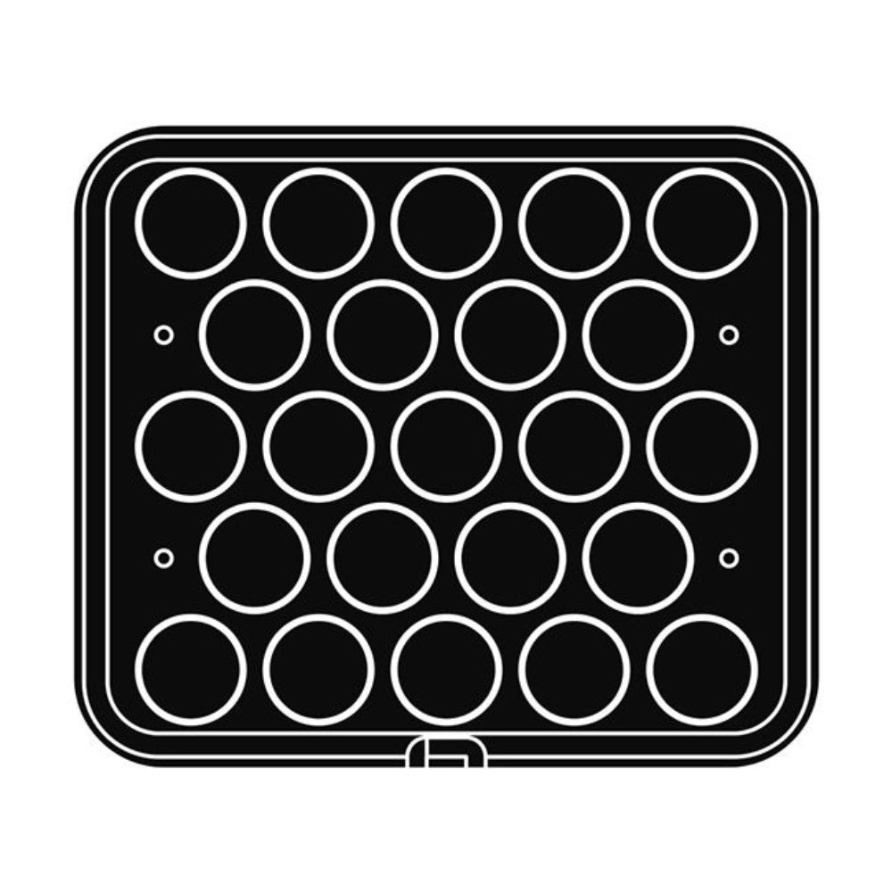 Pavoni Cookmatic PIASTRA-57 Round Plates, 23 Cavities