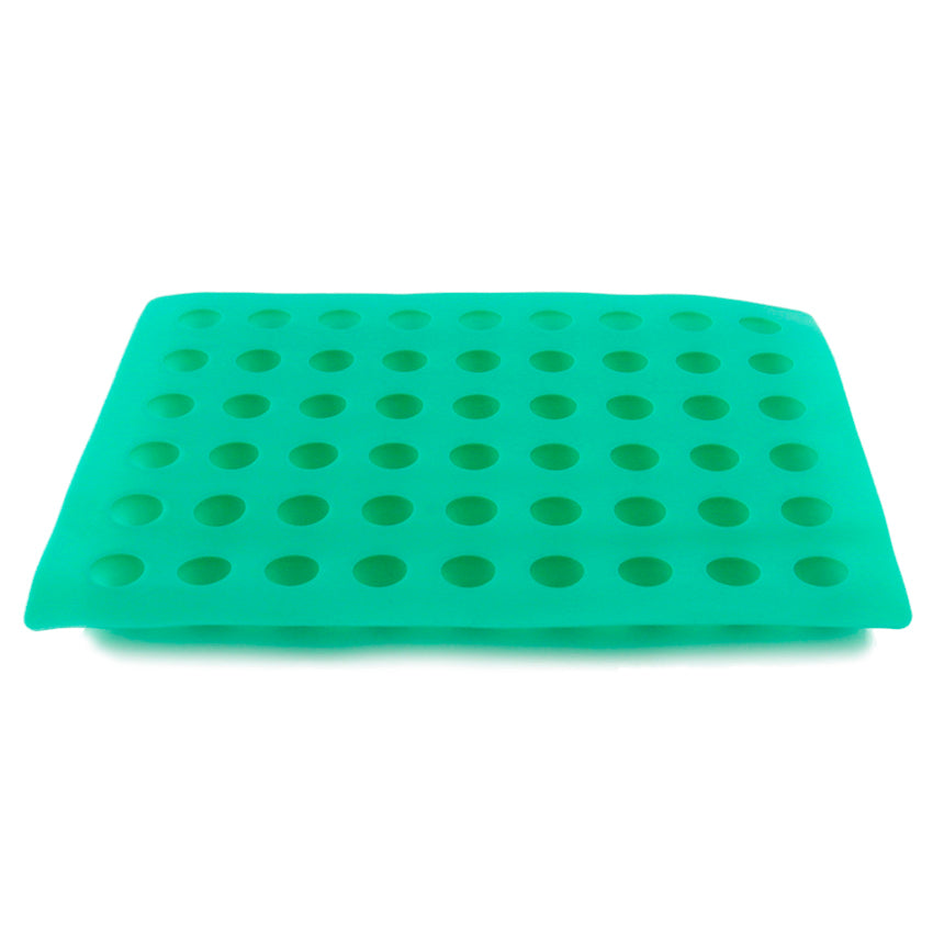 O'Creme Silicone Truffle Mold, Round, 25mm Dia x 25mm High (54 Cavities)