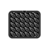 Pavoni Cookmatic PIASTRA-R Spoon Plates, 30 Cavities