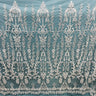 Beaded Lace Fabric on Polyester Net Mesh 51" Wide