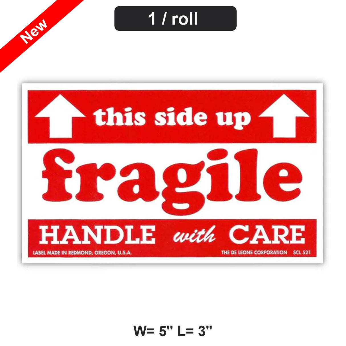 Keep This Side Up Label Clear Communication for Safe Handling Width 5 Length 3