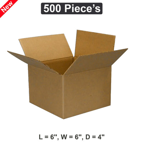 Sturdy and Compact Packaging 6"x6"x4" Boxes