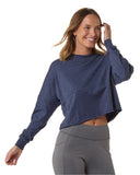 Boxercraft® Ladies Cropped Retro Pom Pom Jersey Fleece