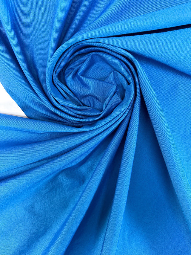 Polyester Changeant Twill Blue