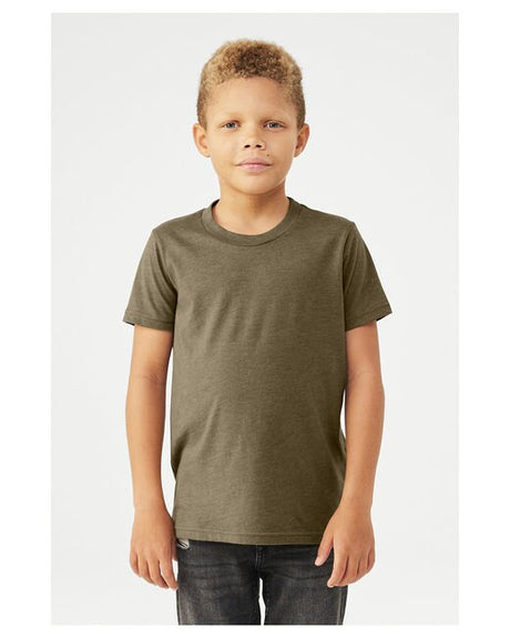 Bella + Canvas® Youth CVC Jersey Crewneck Short Sleeve T-Shirt