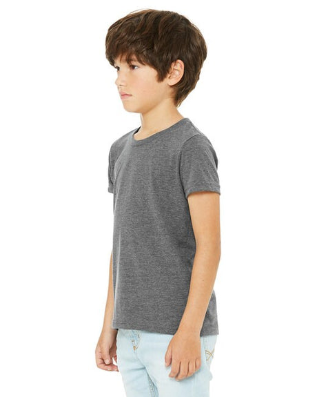 Bella + CanvasÂ Youth CVC Jersey Crewneck Short Sleeve T-Shirt - S