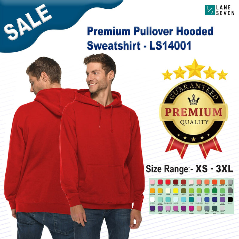 Lane Seven® Premium Pullover Hooded Sweatshirt