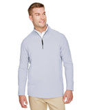 Devon & Jones® CrownLux Performance Men's Clubhouse Micro-Stripe Quarter-Zip