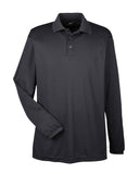 UltraClub® Adult Cool & Dry Long-Sleeve Mesh Pique Polo
