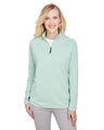 Devon & Jones®  Ladies Clubhouse Micro-Stripe Quarter-Zip