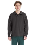 ComfortWash by Hanes® Garment Dye Polo Collar Sweatshirt