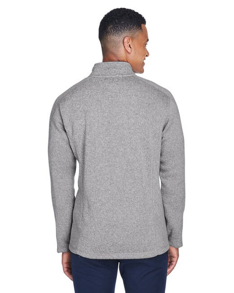 Devon & Jones® Men's Bristol Full-Zip Turtle Neck Long Sleeve Sweater Fleece Jacket