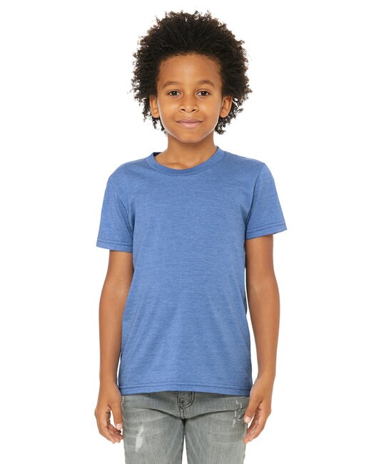 Bella + Canvas® Youth CVC Jersey Crewneck Short Sleeve T-Shirt
