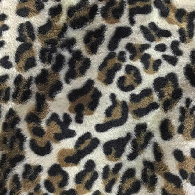 Puma Brown Velboa Fur Puma Animal Short Pile Fabric,