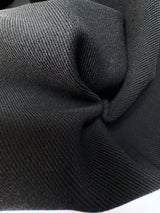 Black Polyamide Viscose Elastane Twill