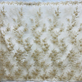 Beaded Floral Lace Mesh