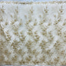 Beaded Floral Lace Fabric on Polyester Net Mesh