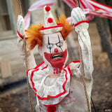 46" Hanging Animated Swinging Happy Clown Halloween Decoration