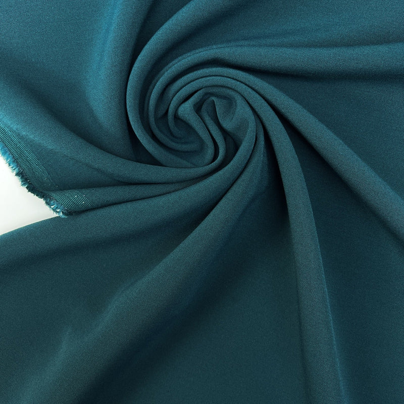 Stretch Polyester Viscose Fabric Green Shades
