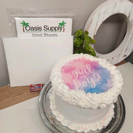 Burn Away Cake Kit - Edible Icing Sheets & Wafer Papers - For Message Reveals