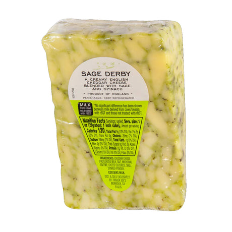 Sage Derby Cheese – Herb Infused English Cheese